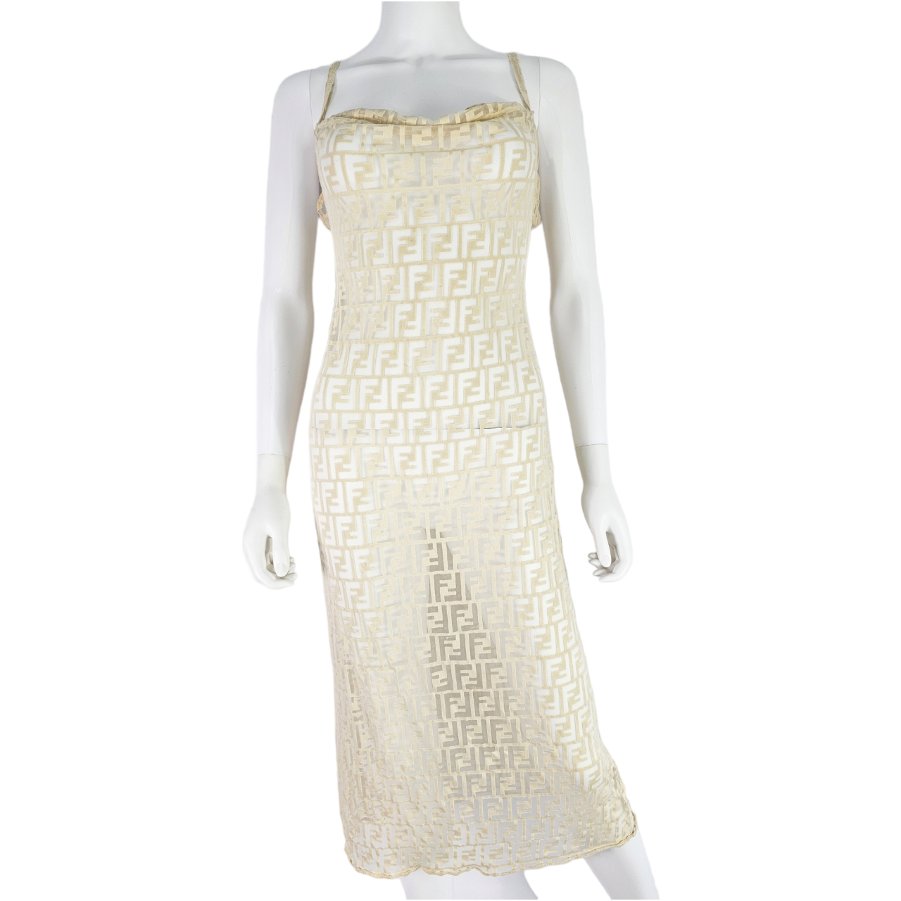 Fendi top sheer dress