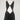 Versace Black Silnky Ruched Bum Midi Dress
