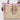 Coach Pink Metallic Woven Basket Tote Bag