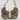 Coach Brown Monogram Rabbit Fur Sufflet Bag