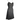 Gianni Versace: Versus Black Shimmer & Crystal Checkered Slip Dress