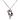 Dior Silver Heart Playing Card Charm Necklace