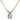Dior Gold Crystal 'CD' Logo Charm Pendant Necklace